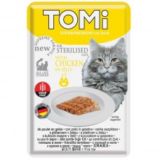 TOMi Sterilised Chicken in jelly КУРИЦА влажный корм для кошек 85 г (157268)